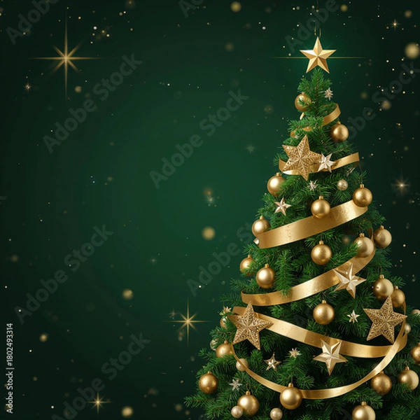 Obraz christmas tree of the stars I AI IMAGE