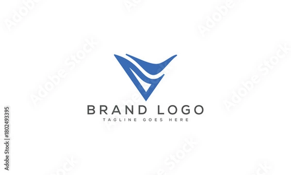 Obraz letter V logo design vector template design for brand.