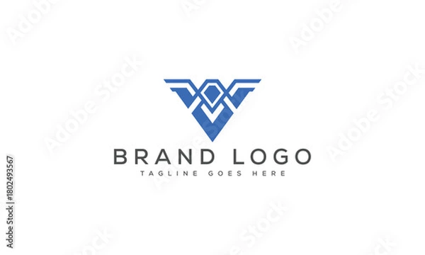 Obraz letter V logo design vector template design for brand.