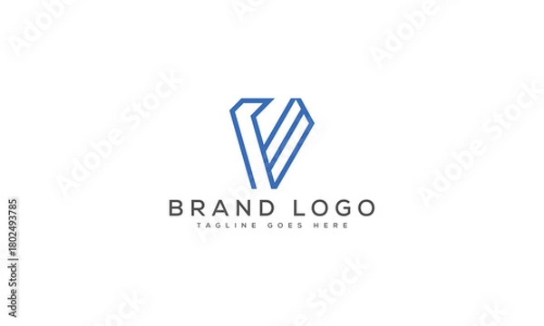 Obraz letter V logo design vector template design for brand.