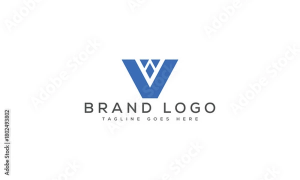 Obraz letter V logo design vector template design for brand.