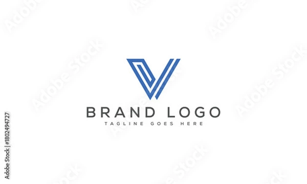 Obraz letter V logo design vector template design for brand.