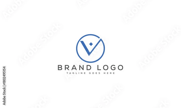 Obraz letter V logo design vector template design for brand.