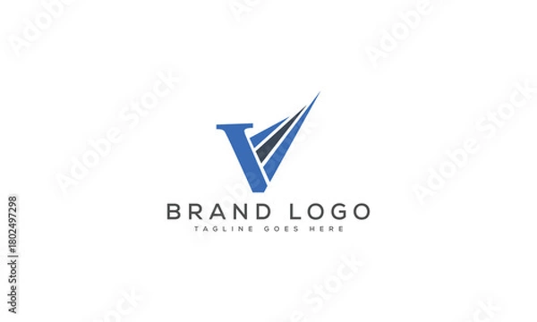 Obraz letter V logo design vector template design for brand.