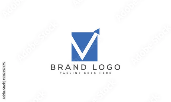 Obraz letter V logo design vector template design for brand.