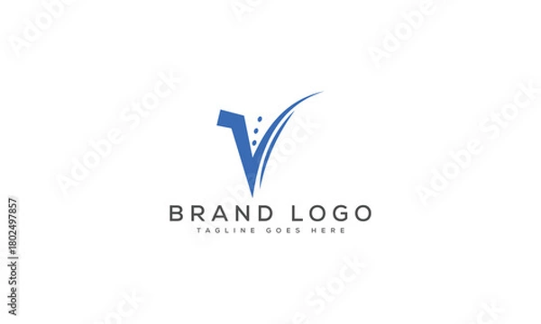 Obraz letter V logo design vector template design for brand.