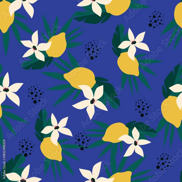 Fototapeta seamless floral pattern