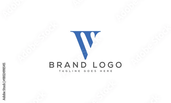 Obraz letter V logo design vector template design for brand.