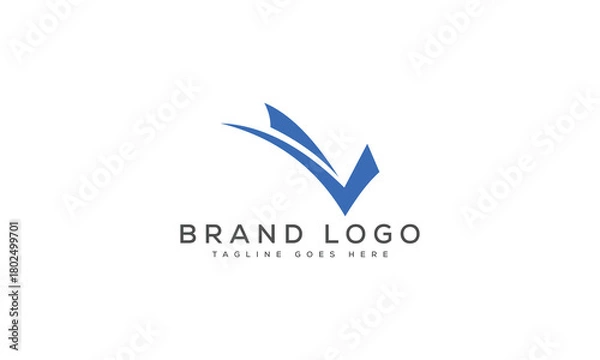 Obraz letter V logo design vector template design for brand.