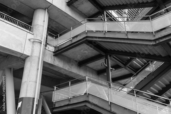 Fototapeta 階段、モノトーン