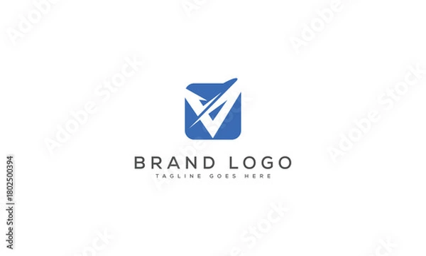 Obraz letter V logo design vector template design for brand.