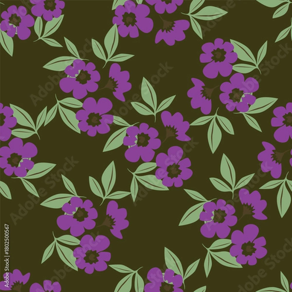 Fototapeta seamless floral pattern