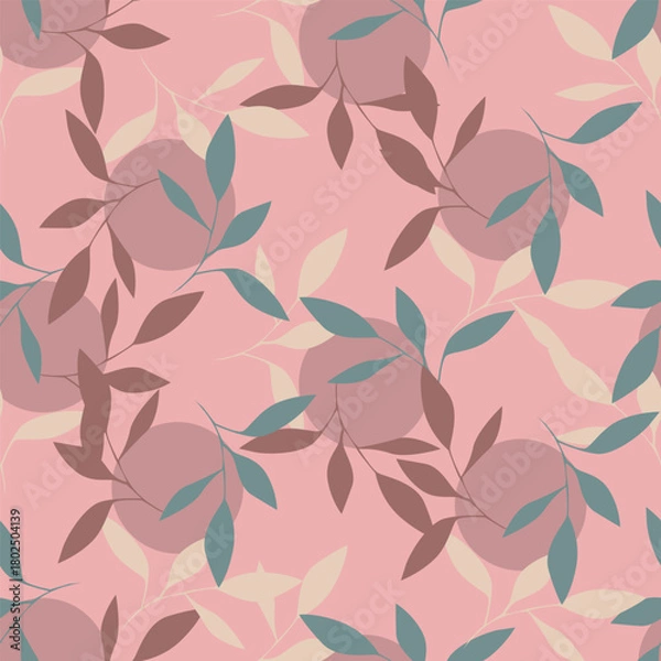 Fototapeta seamless floral pattern