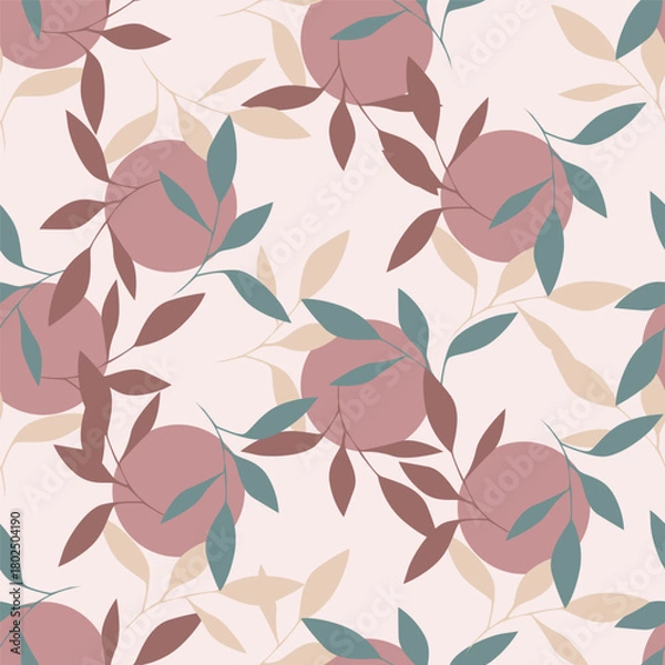 Fototapeta seamless floral pattern