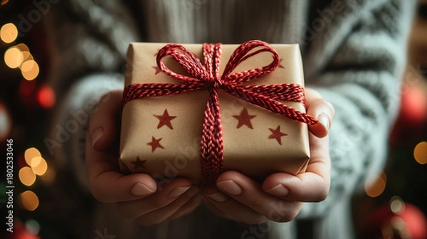 Fototapeta Preparing small surprise gift