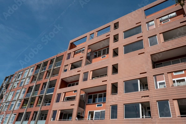 Obraz Fassade eines modernen Wohngebäudes