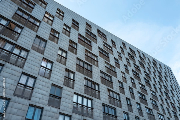 Obraz Fassade eines modernen Wohngebäudes