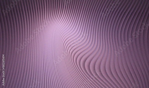Fototapeta Abstract swirling lilac purple vertical pleated texture background with subtle grain noise for modern design or wallpaper