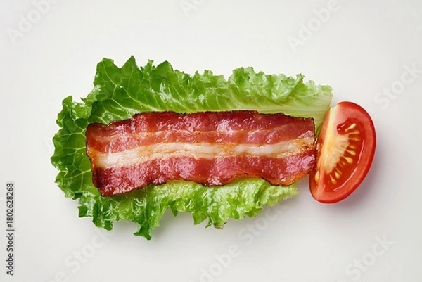 Fototapeta Fresh  tomatoes, green salad, and raw healthy vegetables on a white background dinner meal