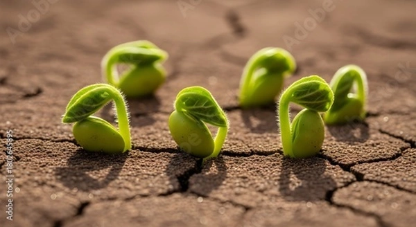 Fototapeta Soybean plant seedling