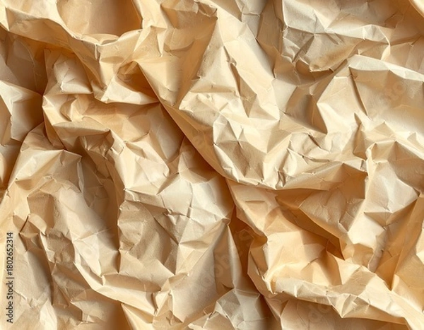 Obraz Crumpled Paper Texture. Generated image