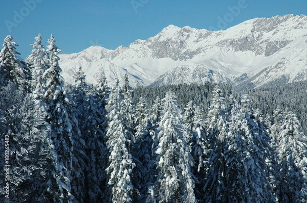 Fototapeta Winter mountains. Tyrol, Austria