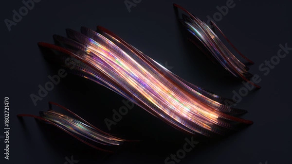 Obraz Data transfer in digital future 3D render