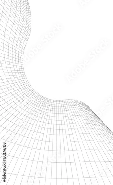 Obraz Modern building. Architectural background 3D illustration