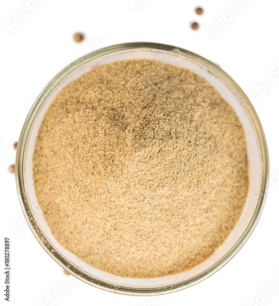 Obraz White Pepper isolated on white background