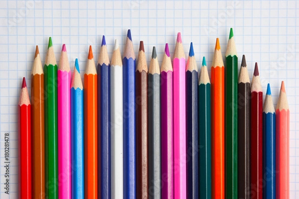 Fototapeta colored pencils