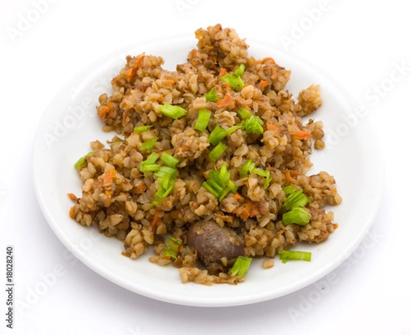 Fototapeta Boiled buckwheat