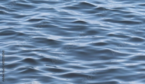 Obraz Soft waves on blue water surface, natural background
