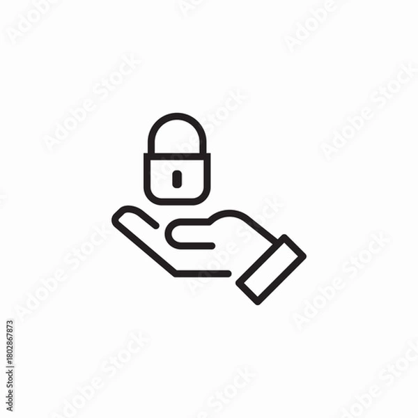 Obraz password verification icon sign vector