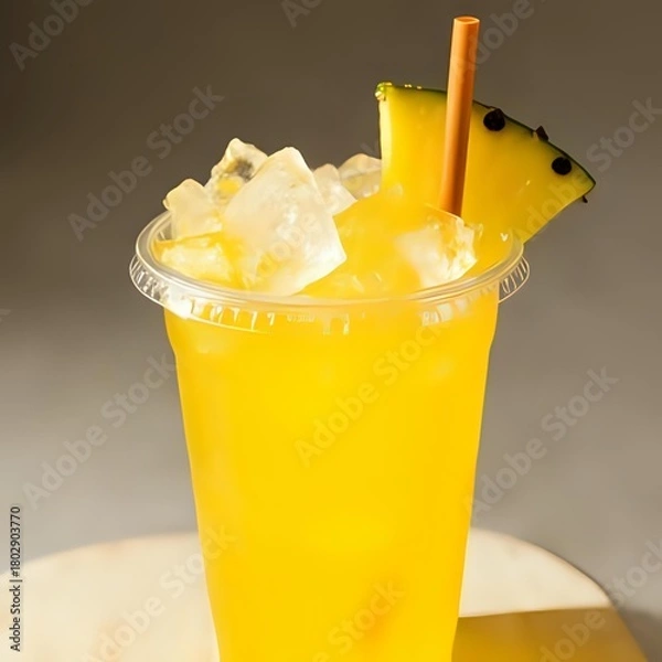 Fototapeta ice tea with lemon