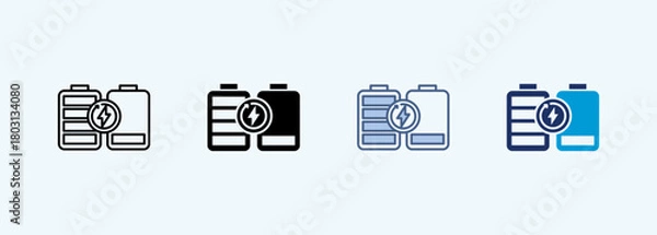 Fototapeta transfer energy Multiple Style Icon Collection