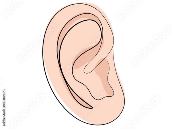 Obraz Ears in a continuous line pattern