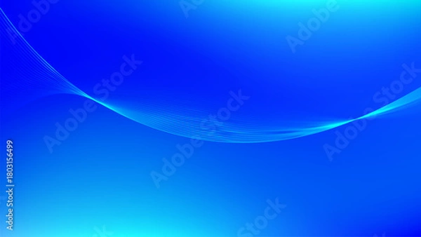 Obraz blue abstract background with wavy lines nice for wallpaper or banner