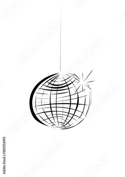 Fototapeta Disco Kugel