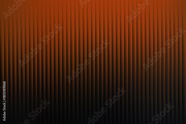 Obraz Abstract gradient background with vertical lines transitioning from orange to black