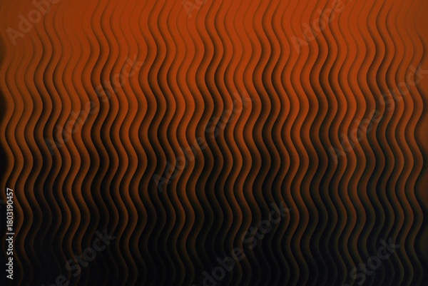 Obraz Abstract orange and black wavy lines create a textured background design
