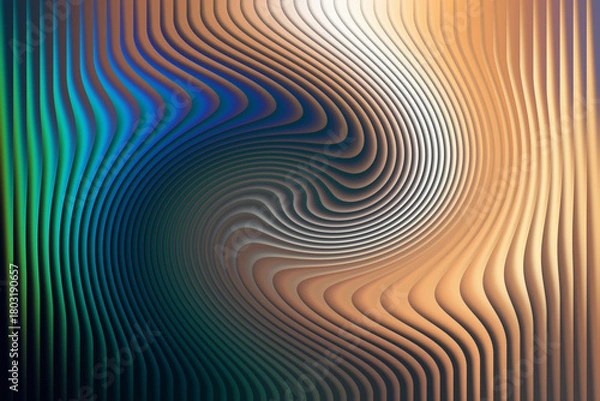 Obraz Abstract swirling lines of vibrant color creating a hypnotic visual effect