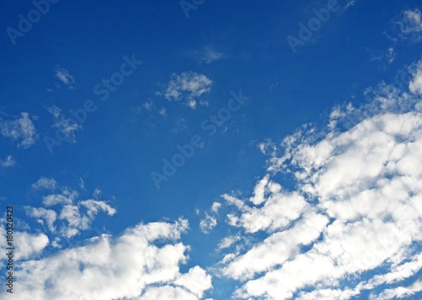 Fototapeta Landscape View of Blue Sky with Cloud Background