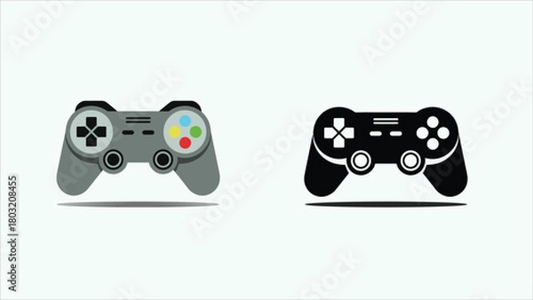 Obraz Modern Wireless Gamepad Icon for Esports and Gaming Apps Vector illustration