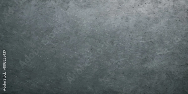 Fototapeta Dark grunge concrete wall background texture with rough gray surface and blank space for design