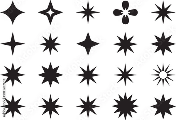 Fototapeta Star icon set