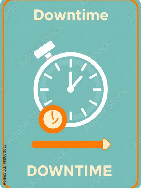Fototapeta Downtime Icon