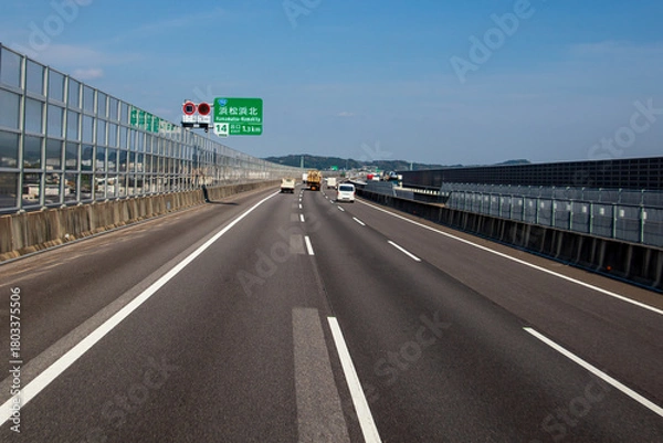 Fototapeta Hamamatsu-Hamakita exit on the Shin-Tomei Expressway