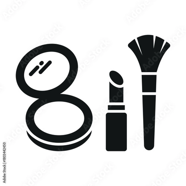 Obraz makeup icon in trendy flat design