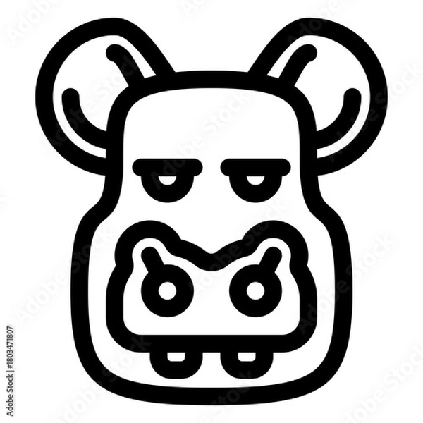 Obraz Hippo icon