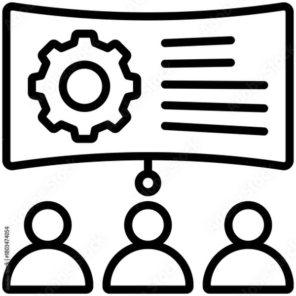 Fototapeta Trainee Icon